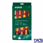 BỘ TUA VÍT CÁCH ĐIỆN SATA 09301A – 7 CHI TIẾT – VDE CÁCH ĐIỆN 1000V
