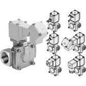 Van điều khiển on off 2 cổng cho dầu và nước dùng pin sạc SMC 25A-VXD_2 3 series