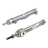 Xy lanh khí (Loại thanh không quay-Tác động kép-piston đơn) SMC CJ2KB16-125Z Đường kính lòng: 16mm; Hành trình: 125mm; Tác động kép; Cố piston đơn; Kiểu lắp đặt: Cơ bản