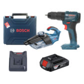 Combo Bosch 3 - Máy khoan động lực GSB 185-LI + Máy hút bụi GAS 18V-1 + 1 Pin 18V 2.0Ah & 1 Sạc