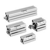 Xy lanh khí (loại tiêu chuẩn- tác động kép-trục dẫn hướng đơn) SMC CQS series