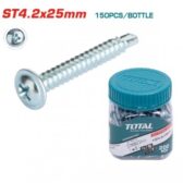 Hộp 150 vít tự khoan ST4.2x25mm Total WJSS4202511