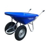 Xe rùa 2 bánh thùng tôn sườn ống phi 34 dày 1.5mm Trần Đà XR.N015.017