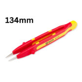 Nhíp đầu nhọn cách điện 1000v 134mm SATA 03181