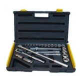 Bộ khẩu 1/2", 6 cạnh 25 chi tiết hệ mét Stanley 86-589-1 (10,11,12,13,14,15,17,18,19,20,21,22,23,24,27,30,32mm)