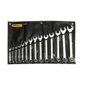 Bộ cờ lê vòng miệng hệ inch 14 chi tiết (3/8-1 1/4") 3/8", 7/16", 1/5", 9/16", 5/8", 11/16", 3/4", 13/16", 7/8", 15/16", 1", 1 1/16", 1 1/8", 1 1/4"  Stanley 87-709-1