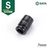 Đầu tuýp cốt vuông 3/8inch ra lục giác 7mm Thép CrMo SATA 34202