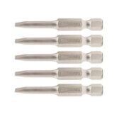 Bộ 5 mũi vít dẹp 6.5mm chuôi 1/4inch dài 25mm SATA 59218