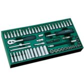 Bộ khay đầu tuýp 63 chi tiết 1/4inch SATA 09901
