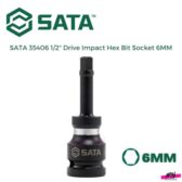 Đầu tuýp đen dài 6 cạnh 6mm SATA 35406