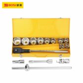 Bộ tuýp hệ mét loại nặng 19 mm 15 chi tiết BOSI BS512015