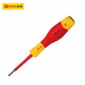 Tua vít đầu bake (chữ thập) cách điện VDE chịu điện áp cao PH2*100mm BOSI BS600023