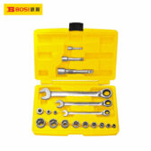 Bộ cờ lê vòng miệng tự động đảo chiều 18 chi tiết BOSI BS401418