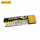 Bộ 14 chi tiết đầu tuýp 1/4 inch có khay nhựa BOSI BS367814