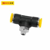 Đầu nối nhanh dạng chữ T ren xoắn 3 đầu ￠10-04 BOSI BS590348