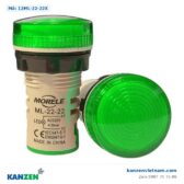 Đèn báo pha 220V ML22-22 màu xanh Morele – Kanzen Việt Nam