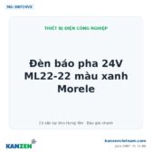 Đèn báo pha 24V ML22-22 màu xanh Morele – Kanzen Việt Nam