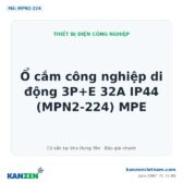 Ổ cắm công nghiệp di động 3P+E 32A IP44 (MPN2-224) MPE – Kanzen Việt Nam